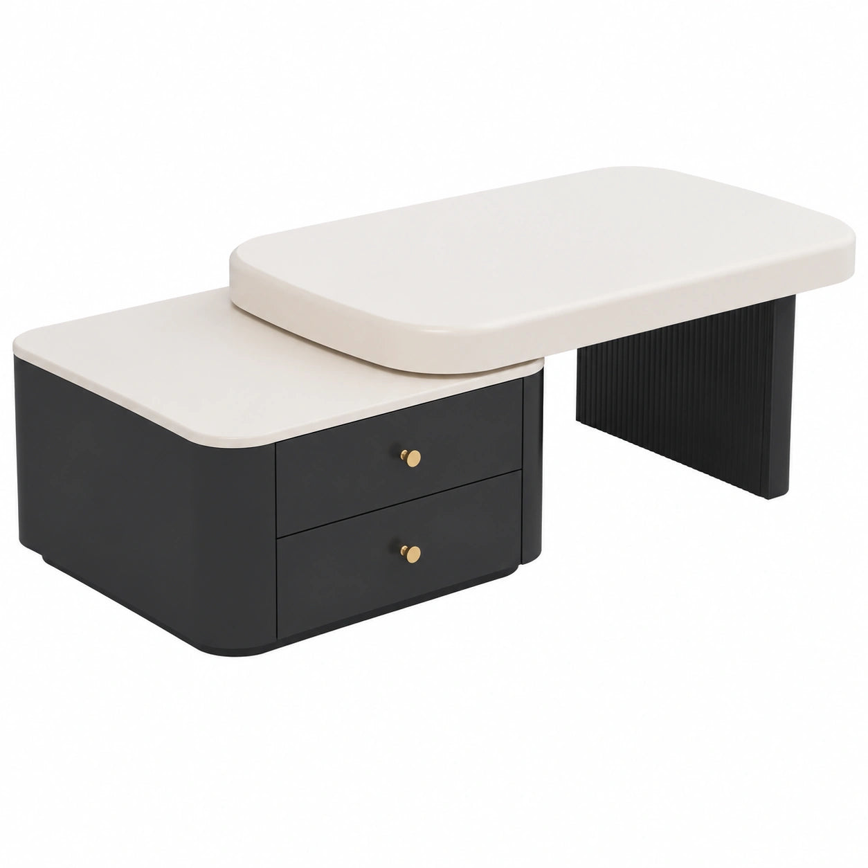 Table basse, extensible, en bois massif, pour le salon