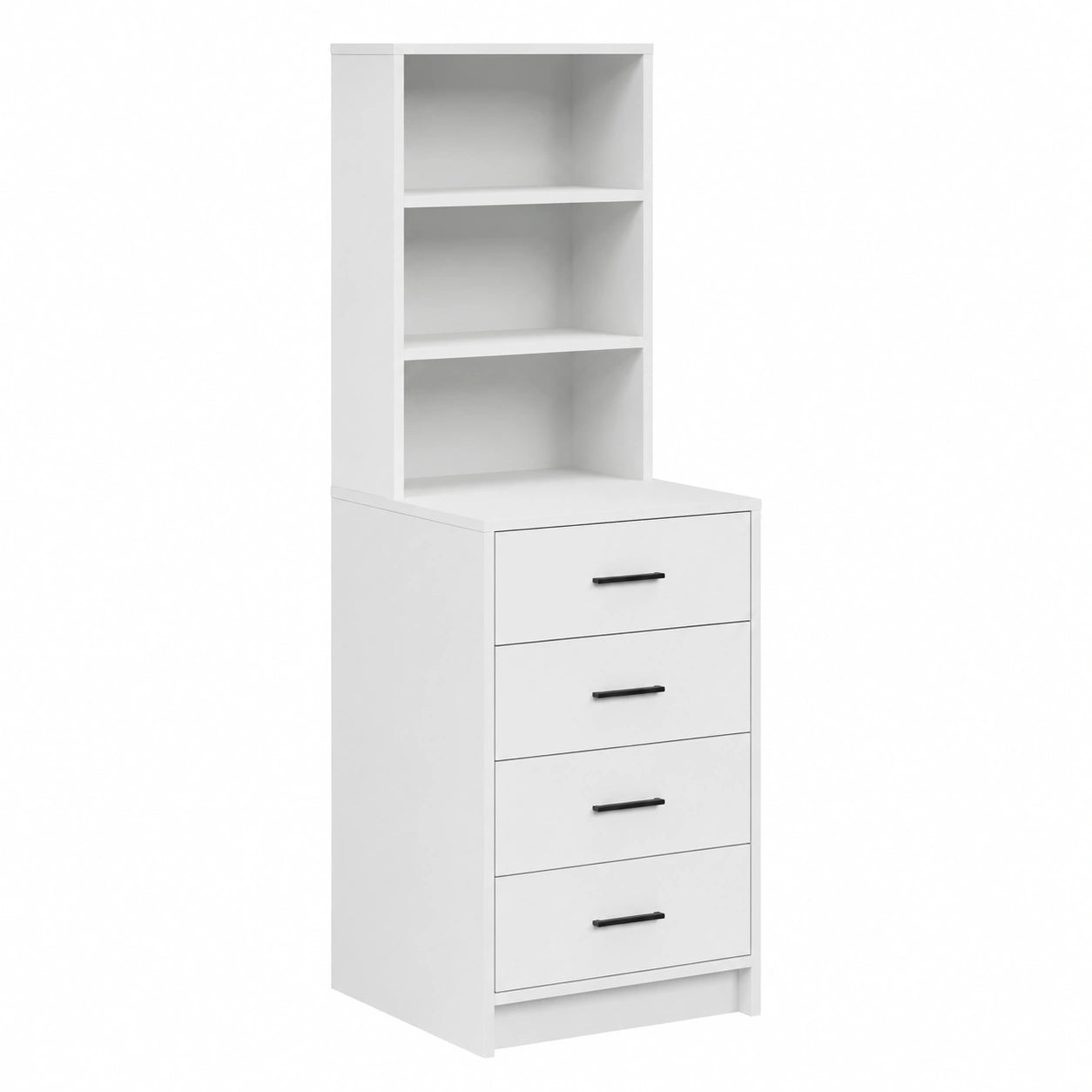 Armoire, avec rangement, coloris blanc, 40 x 41 x 135 cm, pour la chambre